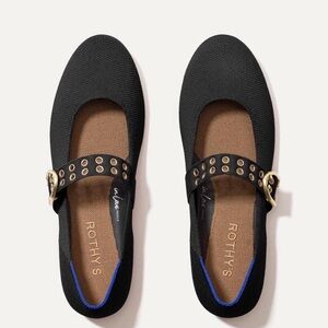 Rothy's Black Mary Jane Flats